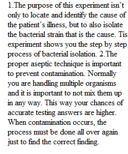OL Bacterial Isolation